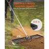 VEVOR Lawn Leveling Rake, Lawn Leveler with 83.9 in Handle,36x10 in Ground Plate, Rust-Resistant Carbon Steel Soil Leveler, 3 Heights Adjustable,Black - 3 of 4