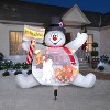 Gemmy Living Projection Airblown Inflatable Frosty the Snowman Warner Brothers (HS), 10 ft Tall - 2 of 2