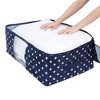REGALWOVEN Fabric Organizing Bedroom Comforter Closet Moving Storage Bags 2 Pcs - 4 of 4