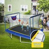 Jump Into Fun 8FT × 12FT Rectangular Trampoline With Basketball Board,Ball Inflator,Ladder, Galvanized steel frame, Weatherproof For Kids and Adults - 4 of 4
