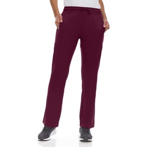 Medichic Women's Scrubs Mid Rise Six Pocket Active Yoga Scrub Pants - 1 of 4