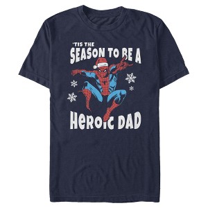Men's Marvel Spider-Man Dad 'Tis the Season T-Shirt - 1 of 4
