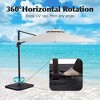 Hyleory 108'' Square Cantilever Umbrella - 3 of 4