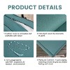 ARTPLAN Deep Seat Outdoor Cushion,Set 24"x24"x6" ,18x24" Bench Outdoor Chair Cushions, Polyester Fill Back for Patio Furniture ,Square - 4 of 4