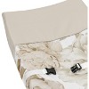 Sweet Jojo Designs Girl Changing Pad Cover Peony Floral Garden Taupe and Ivory - 4 of 4