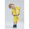 Paw Patrol Chase Skye Rubble Marshall Cosplay T-Shirt and Bike Shorts French Terry Outfit Set Toddler to Big Kid - 4 of 4