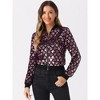 INSPIRE CHIC Women's Sequin Long Sleeve Zipper Up Glitter Bomber Jacket - 2 of 4