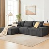 Modular L-Shaped Cloud Sofa – 110" Convertible Chenille Sectional w/Ottomans, Washable & No Assembly - 3 of 4