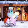 SEVOBAL Inflatable Holiday Decorations 8.2' Outdoor Christmas Display Inflatable Snowmen Inflatable Christmas Decoration, White, 70.9"*31.5"*98.4" - 4 of 4