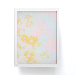 SunshineCanteen gentle flowers Framed Mini Art Print 4" (H) x 3" (W) x 1" (D) - Society6 - 1 of 3