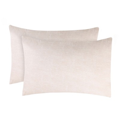 Melange Flannel Cotton Two-Toned Pillowcases, Set of 2 by Blue Nile Mills