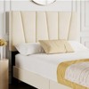 homfan Four Size Bed Frame with Adjustable Headboard, Linen Upholstered Platform Bed Frame with Strong Wooden Slats, No Box Spring Needed - 4 of 4