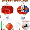 Mini Basketball Hoop Set 2 Pack with 4 Balls Pump No Drill Installation for Kids Adults - 2 of 4