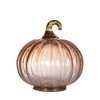 Whisen Set of 8, 4x4x5" Glass Pumpkin, Pumpkin Ornament Decor for Harvest Festival Fall Festival, Thanksgiving - 2 of 4