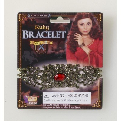 Forum Novelties Medieval Fantasy Ruby Costume Bracelet