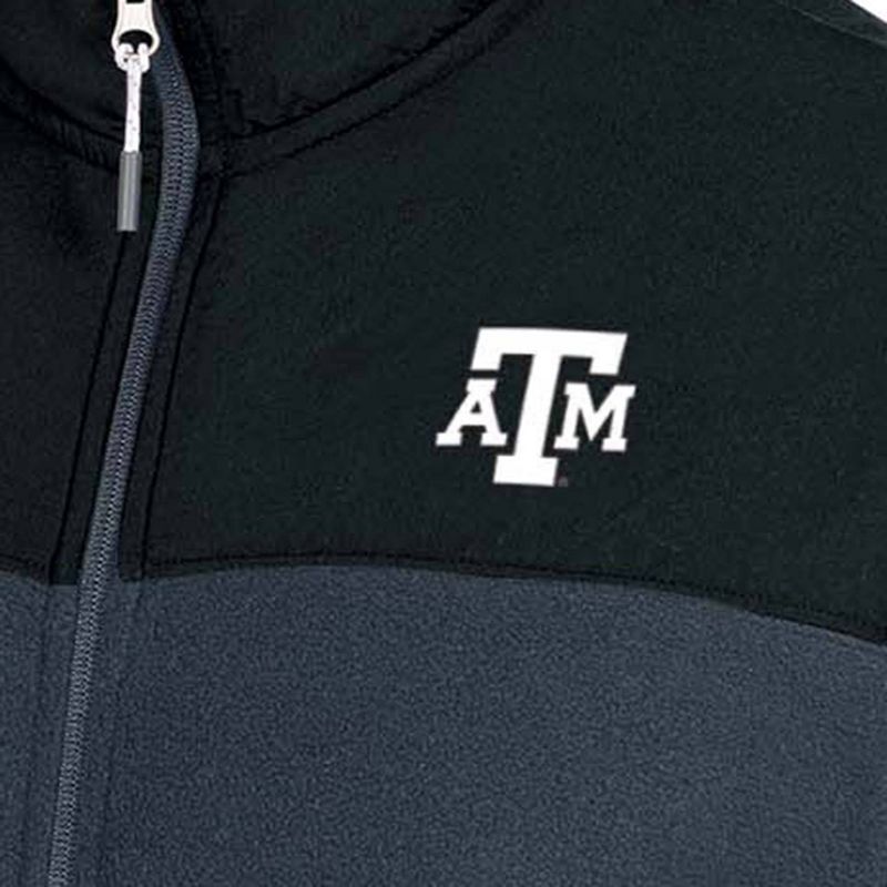 NCAA Texas A&#38;M Aggies Gray Fleece Full Zip Jacket, 3 of 4