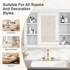 QingMoon Wall Mounted Bathroom Storage Cabinet, 35'' x 27.5'' Independent Mirror Cabinet with 6 Adjustable Open Shelves for Over Sink - 4 of 4
