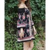 Women's Floral Twin Print Cold Shoulder Dress - ANGIE - 2 of 3