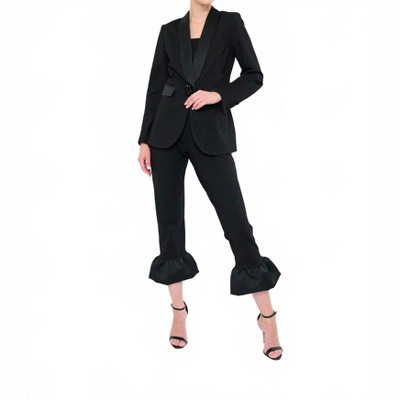 Women's Kristen Pant With Ruffle - Flora Bea M