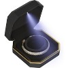 with LED Light, Small Jewelry Box for Wedding, Engagement, Proposal, Birthday and Anniversary - 4 of 4