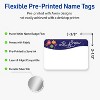 Avery Name Badges, 2-1/3" x 3-3/8", Silver-Snowflakes, Matte, 80ct - 2 of 4