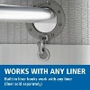 LunaLulinlk Norwalk Easy Hang Fabric Shower Curtain, 70" x 74", Grey - 4 of 4