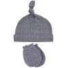 Hudson Baby Infant Boys Cotton Cap and Scratch Mitten Set, Vintage Little Man, 0-6 Months - 4 of 4