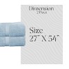 Home Weavers Elegance Essentials 550GSM 100% Cotton Zero Twist Super Absorbent Bath Towel Set - 2 of 4
