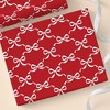 Personalization Mall Christmas Bow Red Wrapping Paper Roll - 3 of 4
