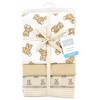 Hudson Baby Infant Boy Cotton Rich Flannel Receiving Blankets, Teddy Bears, One Size - 2 of 4