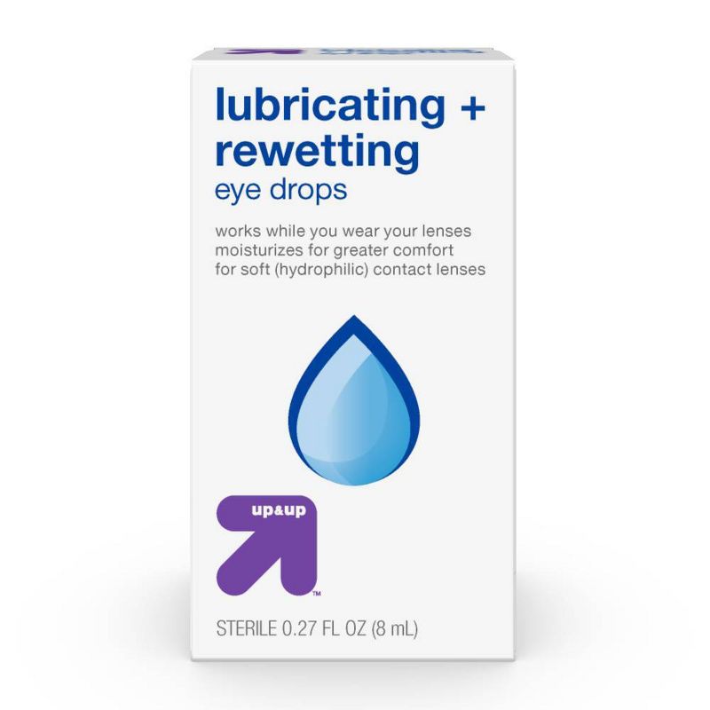Lubricating and Rewetting Eye Drops .27oz - up &#38; up&#8482;, 1 of 9