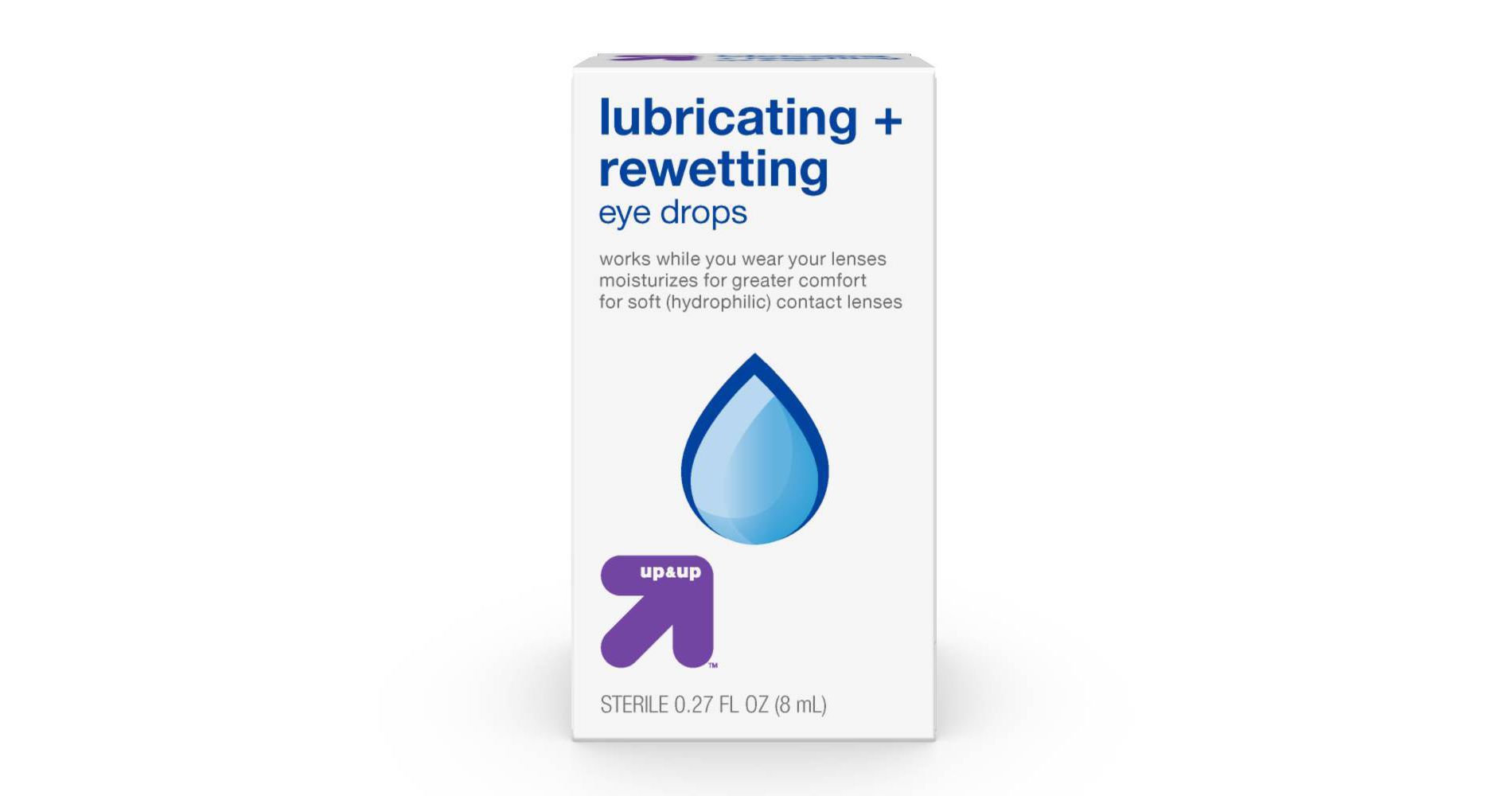 Lubricating and Rewetting Eye Drops .27oz - up&up™