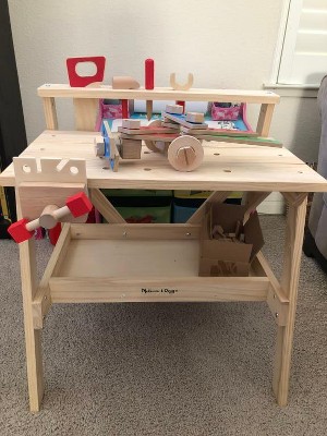 Melissa & Doug Solid Wood Project Workbench Play Building Set : Target