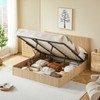 GDFStudio Wren Rustic Lift Up Storage Bed Frame - 2 of 4