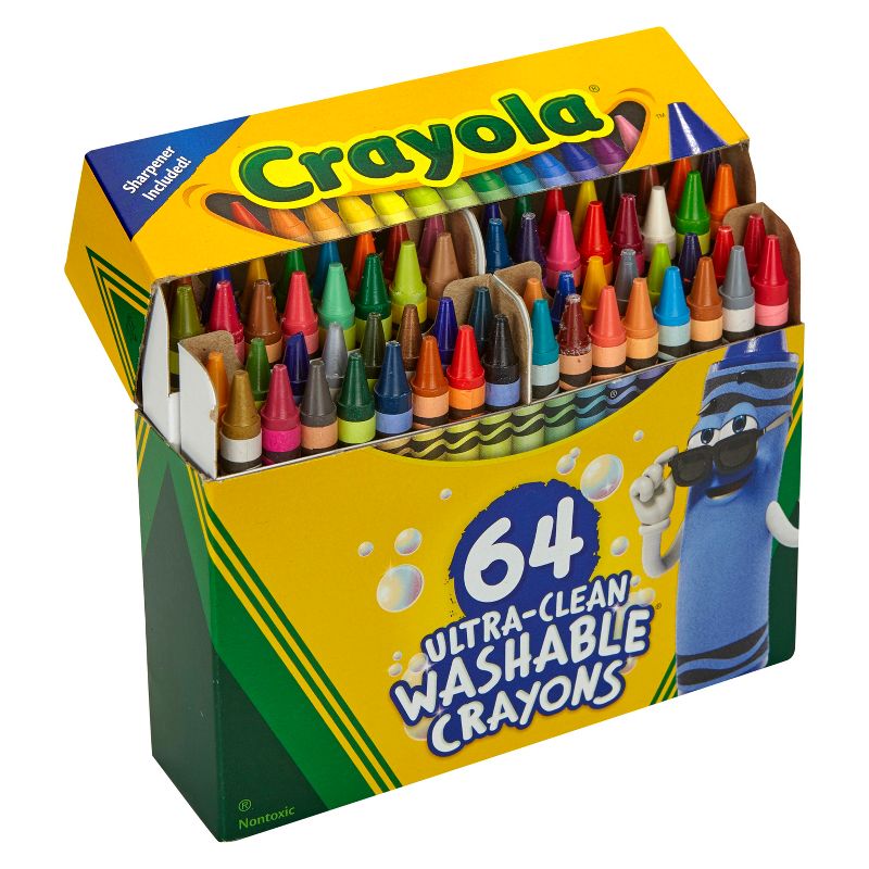 Crayola 64ct Ultra Clean Washable Crayons, 2 of 8