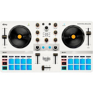 Hercules DJ DJControl Mix Ultra Portable DJ Controller for djay White - 1 of 4