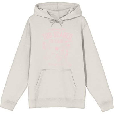 Scooby-Doo Too Scared To Care Adult Long Sleeve Hoodie