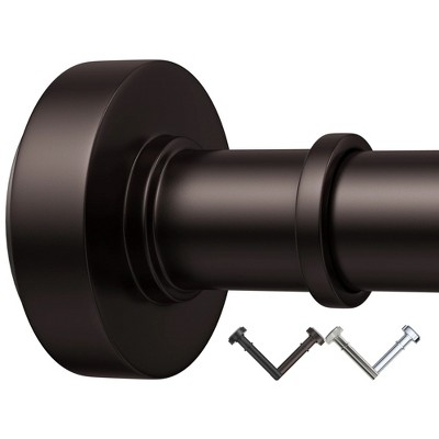 LunaLulinlk Bronze Shower Curtain Rod,43''-72'',Never Rust,Never Slip,No Drill,Tension Metal Rod