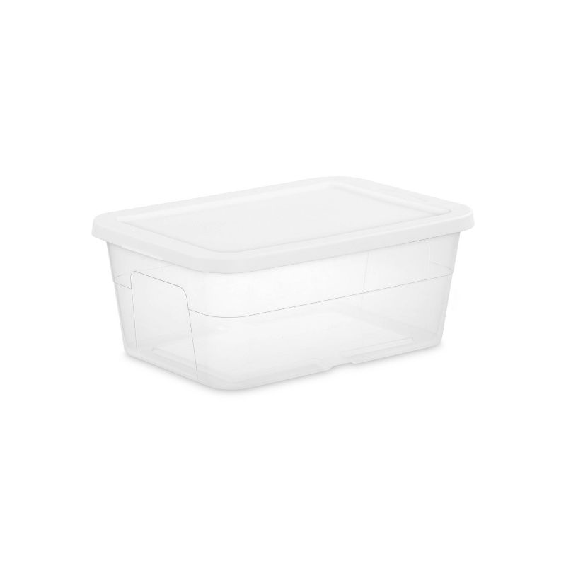16qt Clear Storage Box with Lid White - Room Essentials&#8482;, 1 of 17