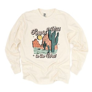 Simply Sage Market Women's Keepin It Wild Colorful Long Sleeve Garment Dyed Tee - 1 of 2