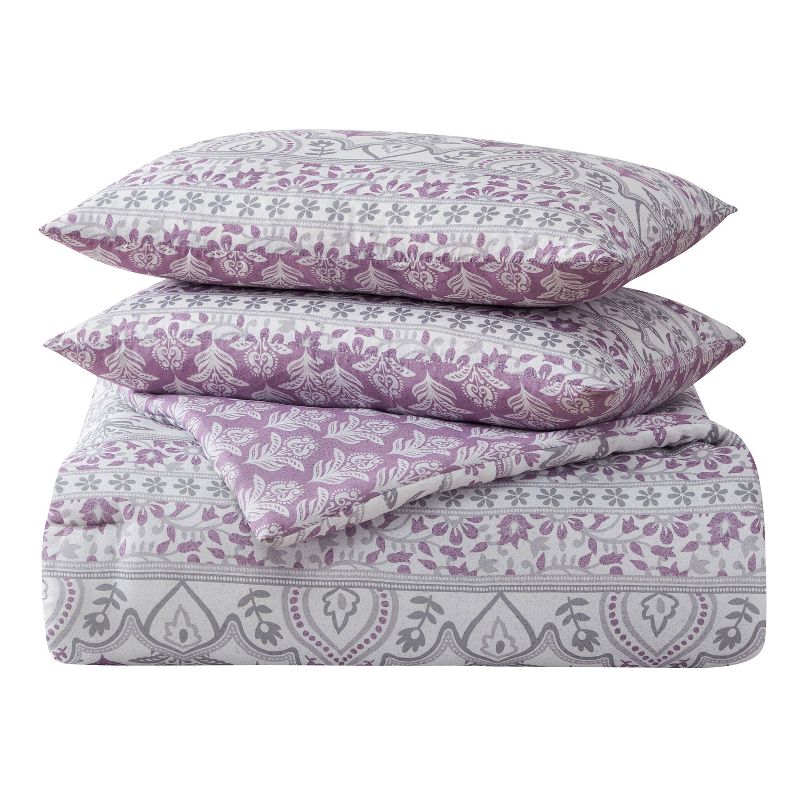 Twin 4pc Piper Comforter Set Purple Zen - Mudd, 5 of 8