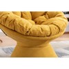 CAVINAS 360° Swivel Barrel Chair,Plush Rotating Accent Chair with Sturdy Base for Living Room,Office - 4 of 4