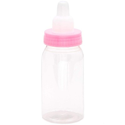 Sparkle and Bash 24 Count Baby Shower Empty Bottles Party Favors, 4.3 x 1.5" Pink