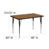 Emma and Oliver 30x48 Rectangle Laminate Adjustable Activity Table - image 4 of 4