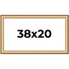 PosterPalooza | Traditional Gold Picture Frame - UV Acrylic, Backing Board, Hanging Hardware Included - 2 of 4