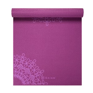Gaiam Printed Yoga Mat - (4mm) - 1 of 4