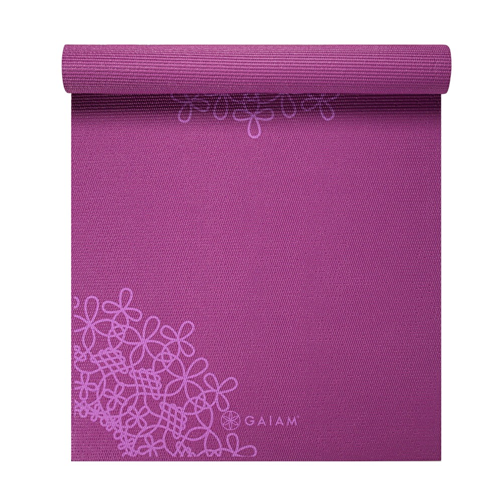 UPC 029956000292 product image for Gaiam Printed Yoga Mat - Purple (4mm) | upcitemdb.com