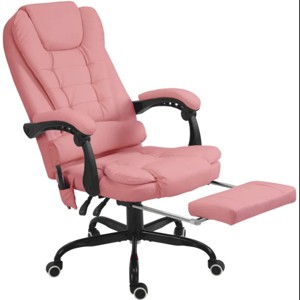 TopComfy Accent Chairs 7 Point Vibrating Massage Office Chair High Back Massaging Desk Chair Relaxing Comfort for Office, Pink, 31.1"*26.5"*47.8" - 1 of 4