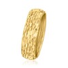Ross-Simons 10kt Yellow Gold Textured and Polished Groove-Pattern Ring - 2 of 4