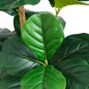 Nearly Natural 4-ft Artificial Fiddle Leaf Tree in Decorative White Planter - 3 of 4